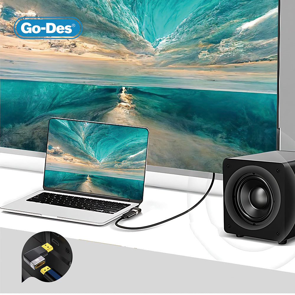 Go Des GD-CT081 HDTV HDMI Adaptör 8K HD 2.1 Versiyon Görüntü Aktarım Cihazı Go Des GD-CT081 HDTV HDMI Adaptör 8K HD 2.1 Versiyon Görüntü Aktarım Cihazı
